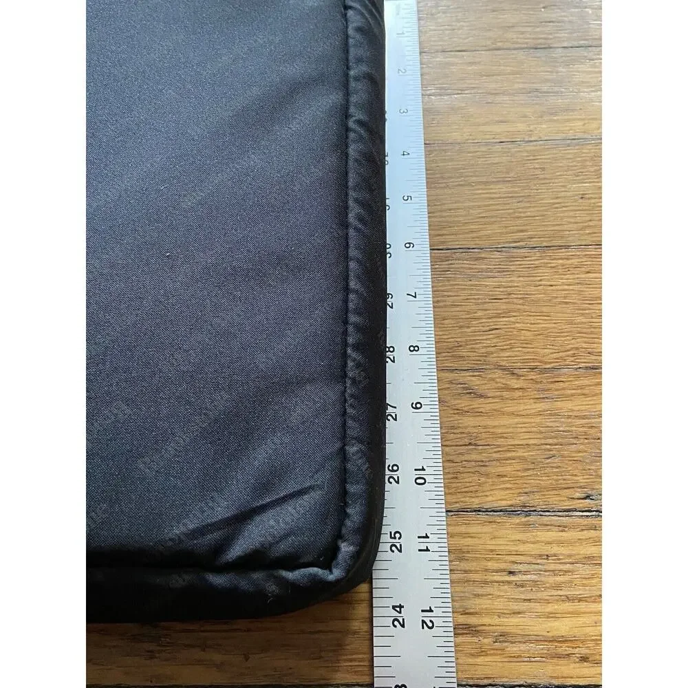 BROOKSTONE Black Nylon Padded Laptop Bag sz OS